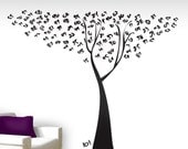Wall Art Decal vinyl wall tree large with numbers - Digit