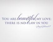 Song of Solomon 4:7 Scripture Wall Decal