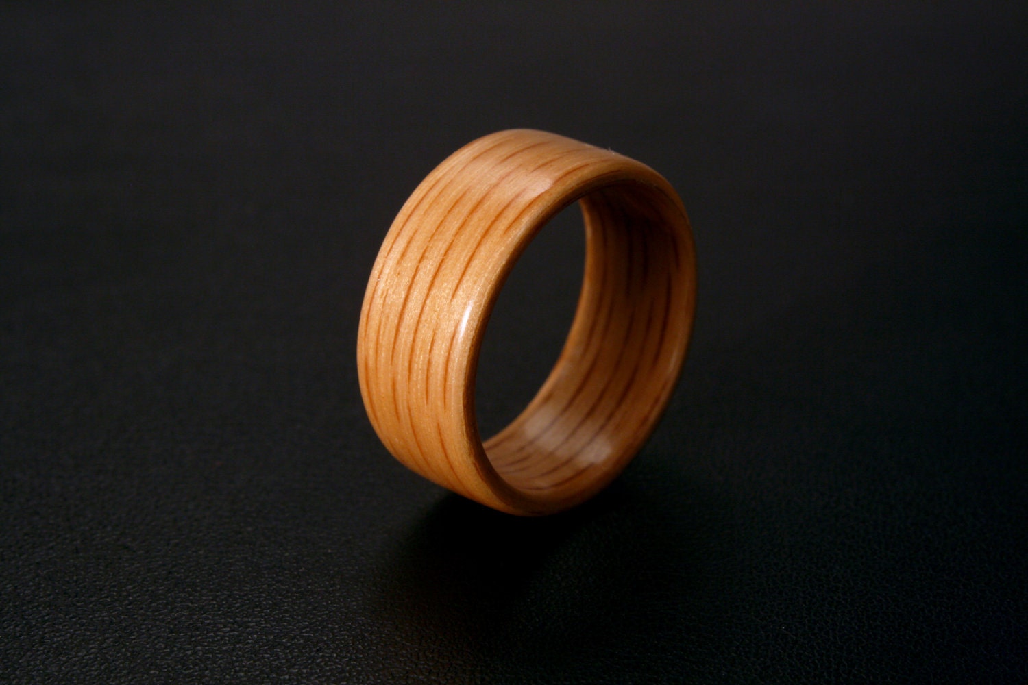 Handmade Bentwood Red Oak Ring