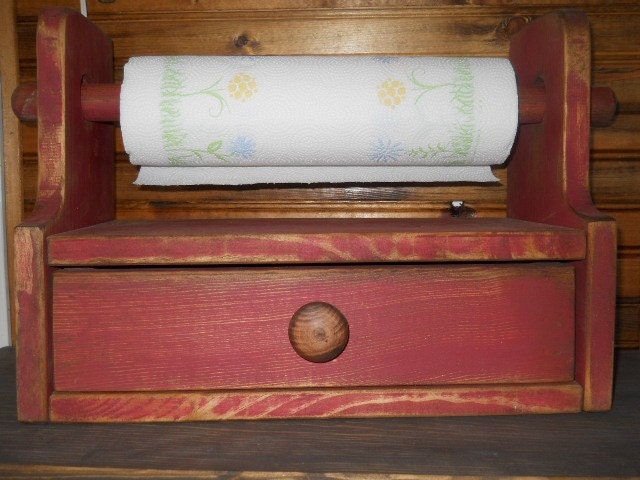 PRimitive Rustic Paper Towel Holder