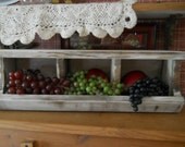 Primitive Farmhouse Kitchen Cubby