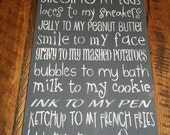 Primitive Rustic Sign Things You are to Me...