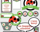 PRINTABLE FULL COLLECTION - Ladybug Picnic Chevron Party - Cakes Likes A Party