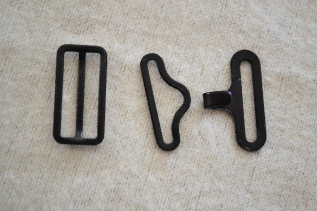 12 Hook, Eye and Slide Sets for Adjustable Bowties