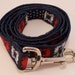 Crabs Dog Leash - 5ft Preppy Navy with Red and White Crab