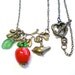 Branch Charm Necklace Apple Bird