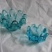 Vintage 1970's Art Glass stacking dishes or ashtrays. 2 Modernist, Groovy, Wavy. Eames, Panton Era. POP Art, OP Art. Psychedelic MOD.