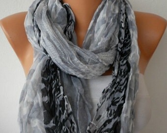 Leopard Women Shawl Scarf -  Cowl  - Multicolor