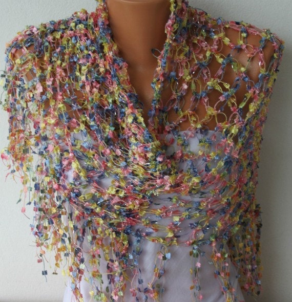 Multicolor  - Scarf  - Women - Handmade Work - Cowl - Neckwarmer