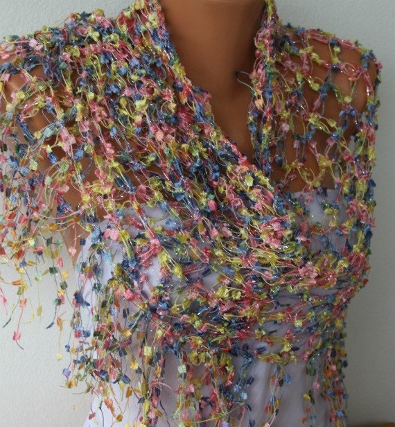 Multicolor  - Scarf  - Women - Handmade Work - Cowl - Neckwarmer