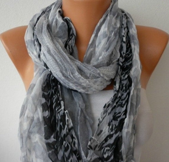 Leopard Women Shawl Scarf -  Cowl  - Multicolor
