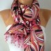 Women Scarf -  Cowl with Lace - Multicolor