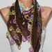 Turkish Anatolians Scarf - Oya - Yemeni - Cowl - Multicolor - New
