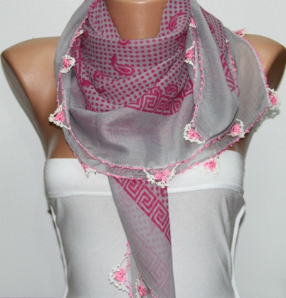 Turkish Anatolians Scarf - Oya - Yemeni - Cowl - Multicolor - New