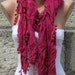 BIG SALE Crimson Glory - Women Shawl Scarf - Cowl Scarf Long Scarf - fatwoman