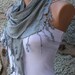 Gray - Shawl Scarf - Cowl