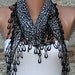 Leopard Scarf - Cowl with Lace Edge