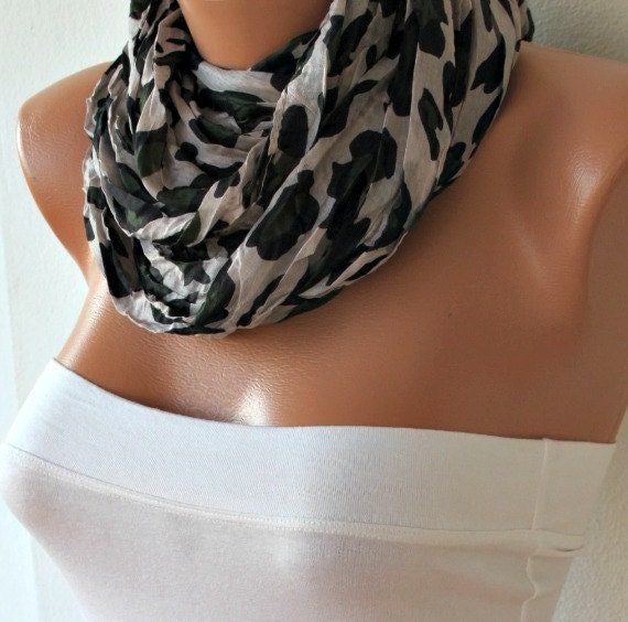 Leopard Women Shawl Scarf - Cowl Scarf - Beach Wear - fatwoman