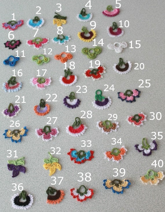 FREE SHIPPING - Crocheted Necklace oya flower with semiprecious stones - Flower