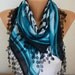 Scarf Shawl - Cotton Weddings Scarves - Cowl with Lace Edge - fatwoman