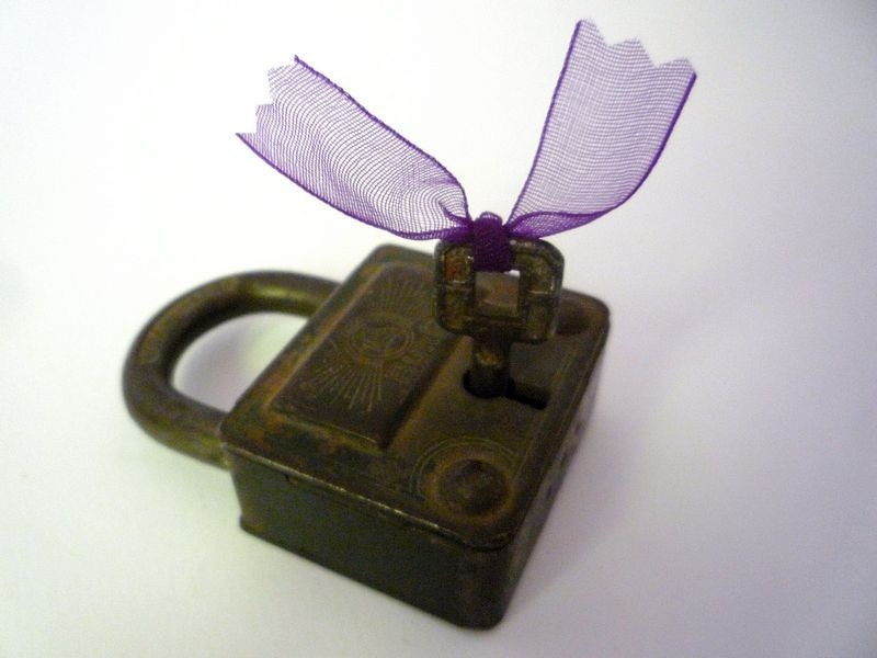 Vintage Metal Padlock from Burg Stahlhart