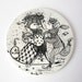 Pottery Wall Plaque by Bjorn Wiinblad for Nymolle 1970s (January)