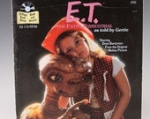 Vintage ET The Extra Terrestrial 33 1/3 RPM Read Along Book and Record