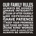 Our Family Rules Vinyl Lettering - Vinyl Decal - Vinyl Wall Art