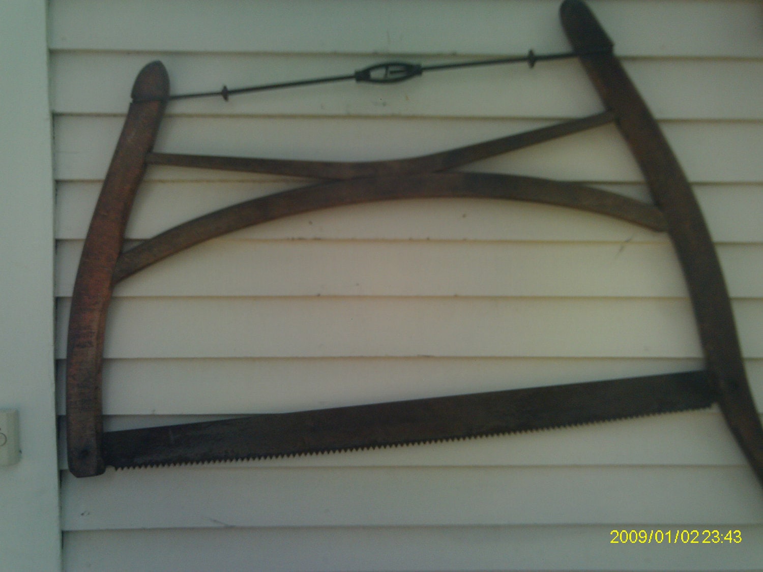 Antique Wooden Bow Saw / FREE SHIPPING by Yesterdis on Etsy