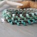 CUSTOMIZED for BREE Turquoise ombre Crochet wrap 'Caribbean Ombre' Turquoise, teal, aqua, seafoam green, bohemian surfer girl