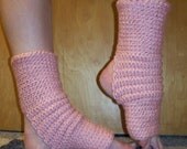 Yoga Socks in ORGANIC Strawberry Pink Cotton