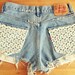 Lace pocket shorts high waisted (Size LARGE)