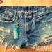 Levis Denim Shorts, Lace Pockets (Size MEDIUM to LARGE)