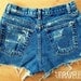 High Waist Destroyed Shorts (Size MEDIUM) - 1036