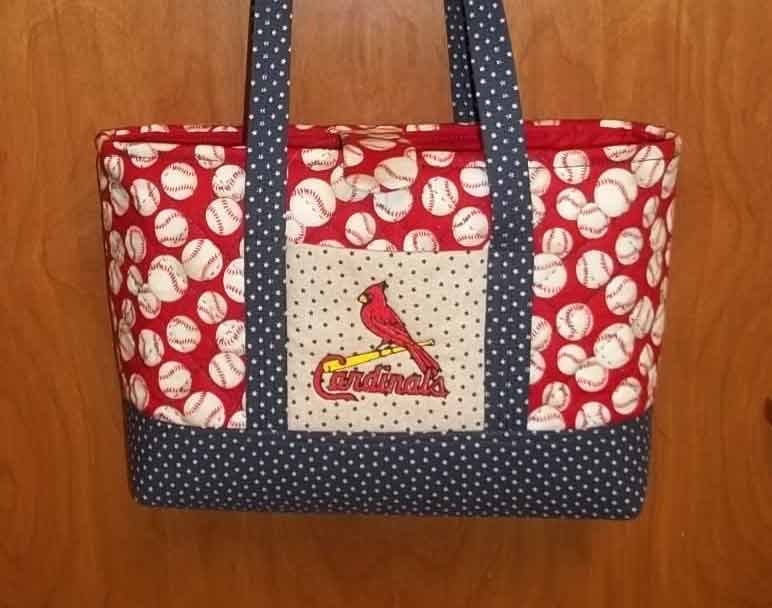Large St. Louis Cardinal Purse/Bag - SewingbyEmma