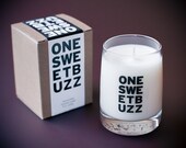 SALE: Fig & Honey Scented Candle in Reusable Whiskey Glass (One Sweet Buzz)