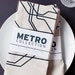 SALE: Subway Dinner Napkins of New York, Paris, Tokyo & London - Set of 4 - Natural Linen / Cotton