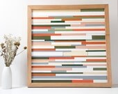 Wood Sculpture Wall Art Neutrals 16"x16"