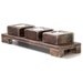 Rustic Decor wood Candle Holders in Walnut set of 3 with display table