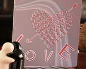 Valentine Love Card - Love Is The Word Card