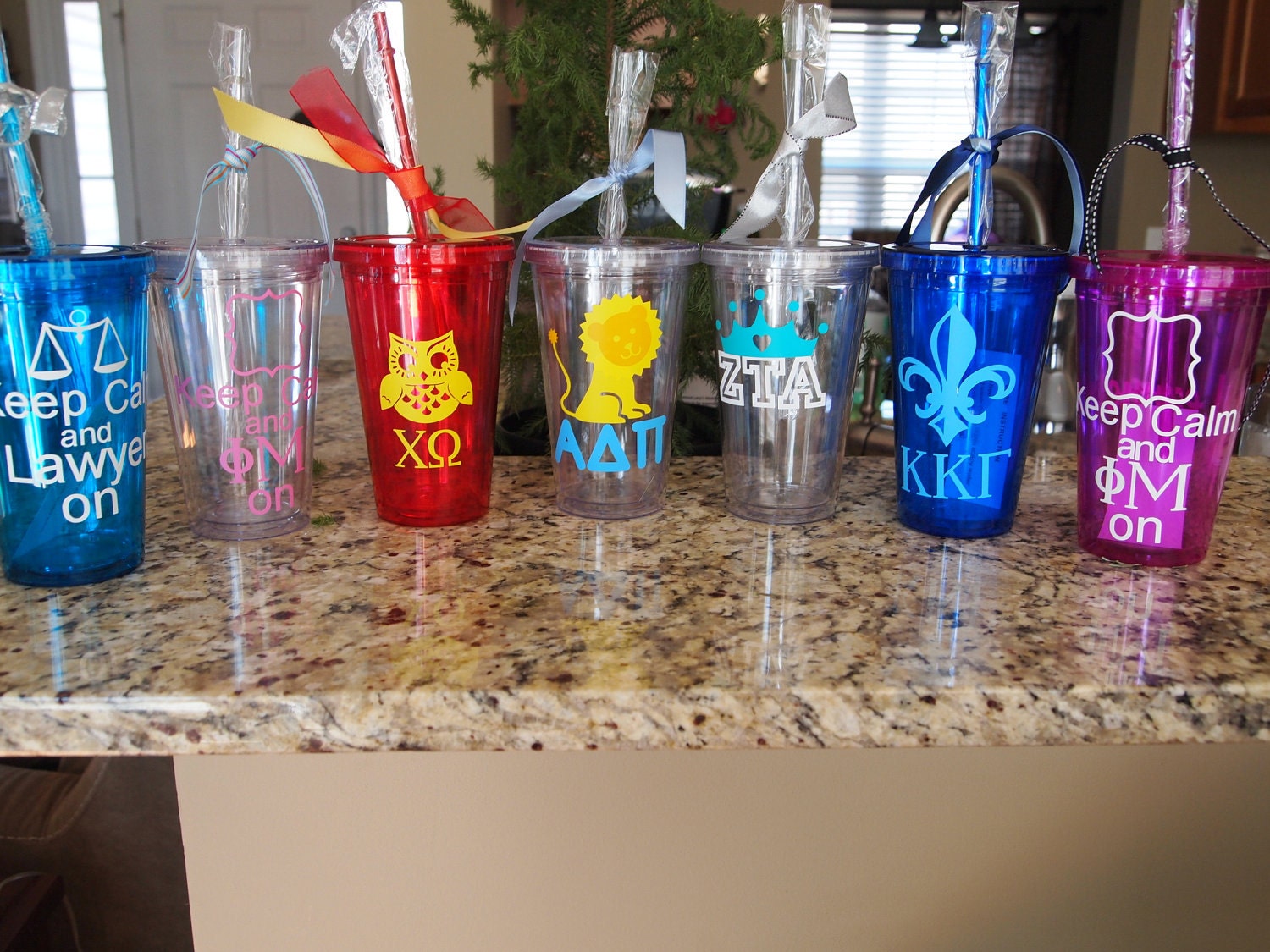 HUNGER GAMES insulated tumbler. May the Odds be Ever in your Favor.  Smoke tumbler with white and gold.Personalize.