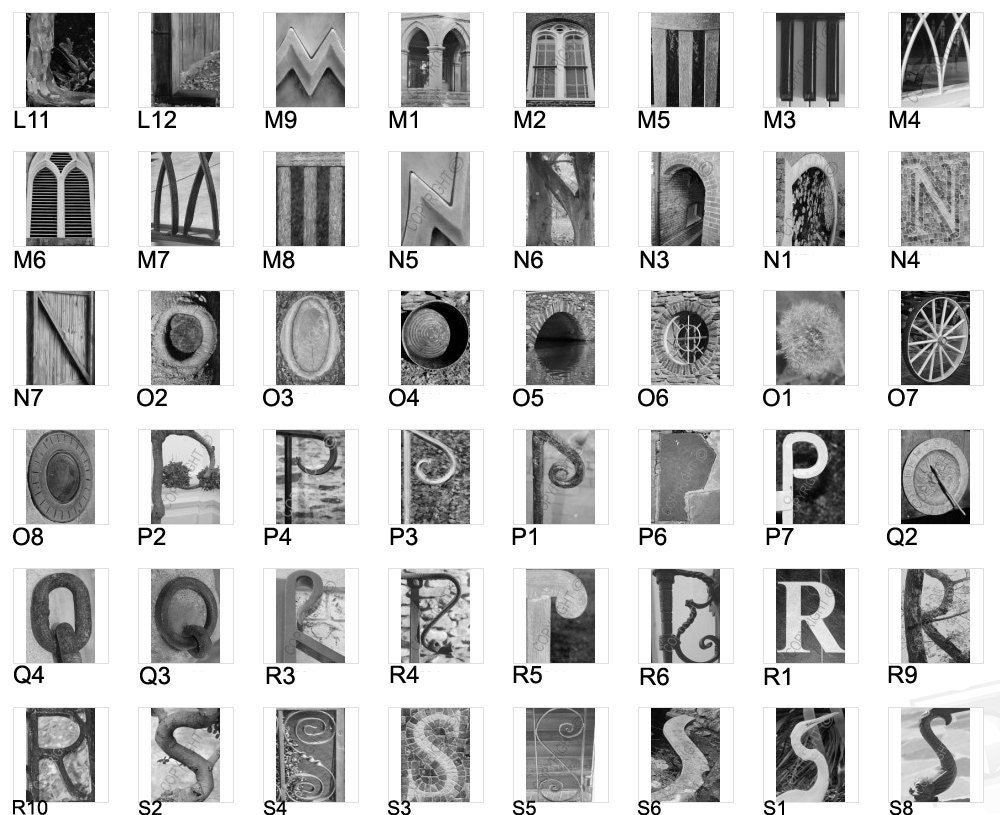 Alphabet Art - Personalized wedding gift, wedding decoration, centerpiece idea, name print