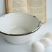 Vintage Chippy White Enamel Bowl / Basin - so many uses