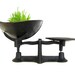 Vintage Industrial Black Cast Iron Scale with Basket - Industrial Decor, plant holder, and more