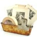 Vintage Metal Bread Loaf Baking Pan / Tin with Unique Baked-on Patina (N1) - Office Organizer, Storage Tin, Home Decor, and more