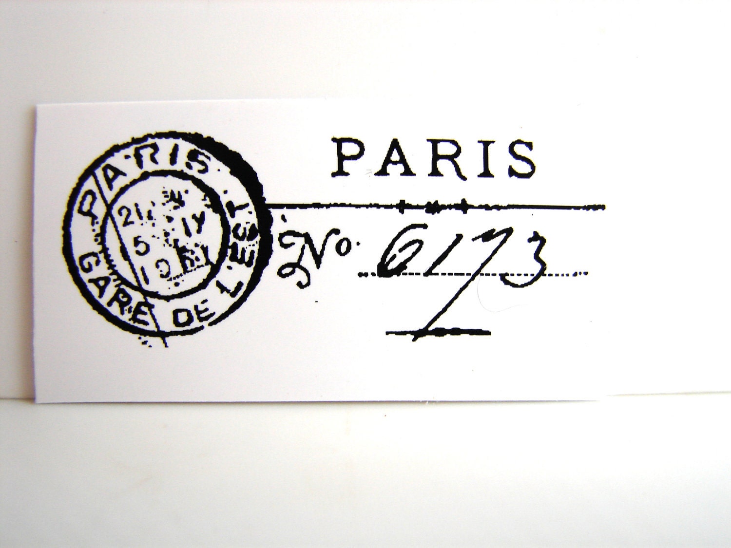 RESEVED FOR LISA Paris Postmark and French Letter by ThirdShift