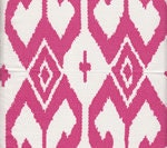 Quadrille China Seas Aqua II in Magenta on White 20" Pillow Cover