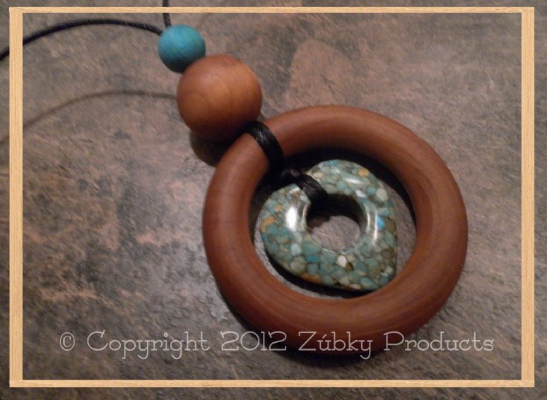 Natural Sensory Teething Zúbky Necklace for Nursing Breastfeeding Babywearing Mamas "Eternal Love"