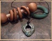Zúbky Essentials New Baby Gift Set - Nursing Necklace, Wooden Teether & Rattle - Nursing Breastfeeding Babywearing Mamas
