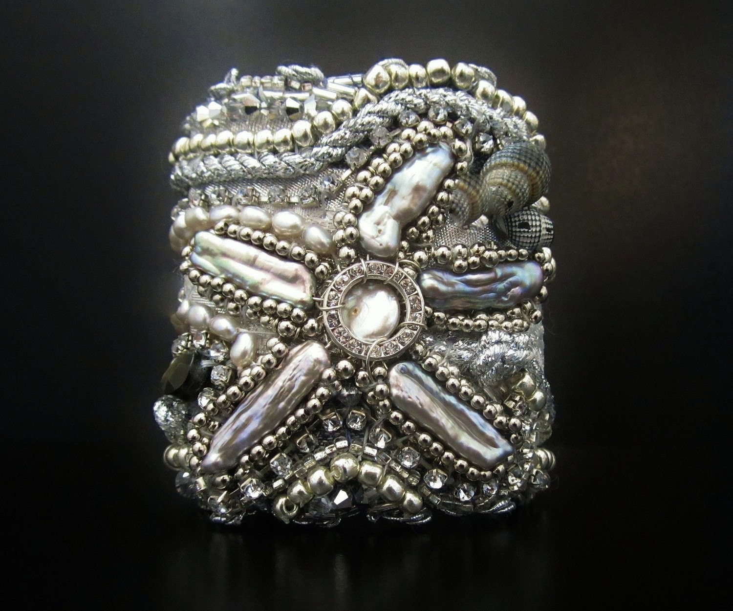 Silver Starfish Cuff Bracelet - Beach side Wedding Jewelry by Sharona Nissan